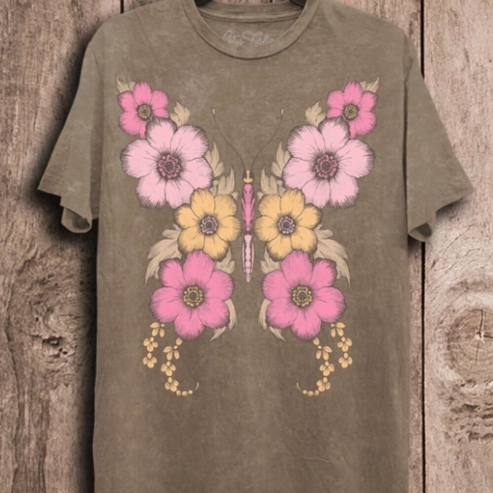BF2 Mocha butterfly t-shirt